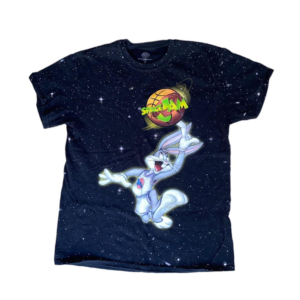 Bugs Bunny Space Jam Black Galaxy Tee T shirt sz M